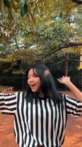 Cotton Goods Kaos Striped Oversized Vertical Twill Spandex