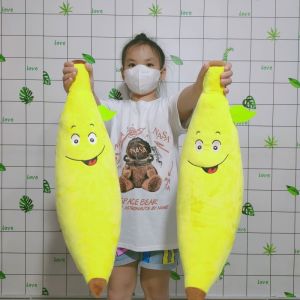 GỐI ÔM CHO BÉ SƠ SINH ĐỒ TRANG TRÍ PHÒNG NGỦ CHO BÉ HÌNH TRÁI CHUỐI VÀNG ẢNH THẬT