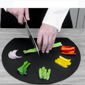 TPU double-sided flexible cutting board anti-slip rubber semi-circular cutting board pad BPA-free knife-free non-toxic dish