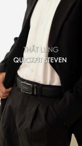Leonardo Thắt Lưng Nam Quickfit Steven Khóa Tự Động Thông Minh Mặt Búc Chống Trầy Da Microfiber Cao Cấp