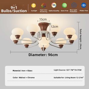 DGY | Retro Eye-protective Living Room Chandelier