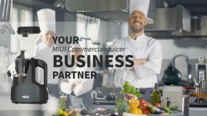 MIUI Flagship Slow Juicer 7-Segment Helical Cold Press with Patented FilterFree Unique Strainer Commercial AC-Motor  Flagship Model