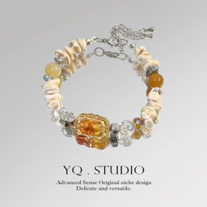 YQ.STUDIO Thiết kế ban đầu Vòng tay đá quý ngọc bích cao cấp dành cho nữ Phụ kiện thời trang và thanh lịch theo phong cách độc đáo