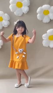 Two Mix - Dress Anak Perempuan Lucu Boneka Bear - Baju Anak Cewek 1-8 Tahun 4300