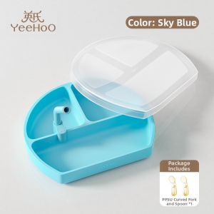 YeeHoO KIDS | Suction Non-Slip Compartment Baby Plate