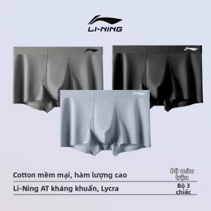 Li-Ning | Quần Lót Boxer Nam Chống Khuẩn Thoáng Khí Modal Cotton