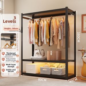 Multi-layer Open Hanging Rack for Clothes