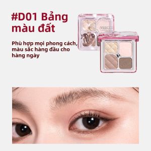 VEECCI | Bảng Mắt 4 Màu Trơn Cổ Điển