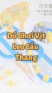 [Đồ chơi giáo dục] Đồ Chơi Cầu Trượt Vịt Vàng Leo Cầu Thang Với Âm Thanh Vui Nhộn + Đèn Nháy Đẹp Mắt (17x14x25cm)