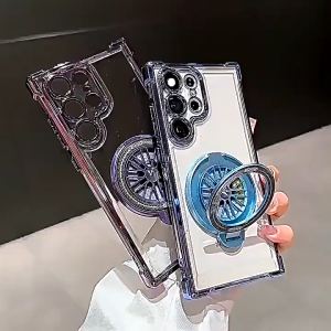 XM - Case Samsung Galaxy S24 S25 FEPLUSULTRA Case Ryng Giro Dengan Spinner