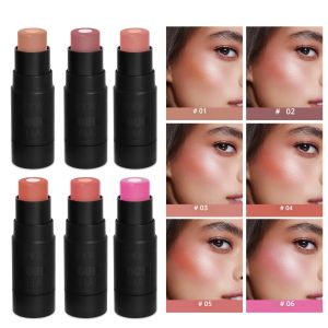 Velvety Sandwich Blush Highlighter Stick - ครีมทาสี Rouge ติดทนนาน Face Contour Stick สําหรับแก้มริมฝีปากและดวงตาผสมอย่างดี