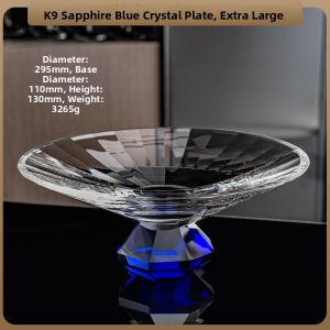 High-foot K9 Crystal Fruit Plate
