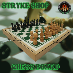 Wooden Chess Board 12.5 x 12.5 Inches | Compact Malengke Size | High Quality Foldable Chess Set | Good for Kids & Beginners | Board Game
