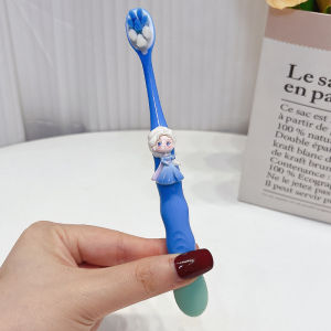 Princess Elsa Childrens Toothbrush 6-12 Years Old Tooth Replacement Period Soft Fur Ultra-Fine Elementary School Girl Tooth Protection Aisha Toothbrush