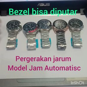 BISA BAYAR DITEMPAT PREMIUM Jam tangan pria diameter 44cm tanggal aktif rantai stainless anti karat