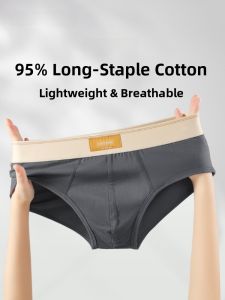 Quần lót nam tam giác AIMO vải cotton kháng khuẩn thoáng khí