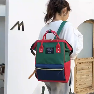 New 2 Tone Mummy Maternity Nappy Diaper Bag Large Capacity Waterproof Baby Imama Travel Backpack