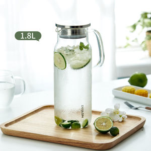 High-Temperature Resistant Glass Cold Water Pot Large Capacity Tea Living Room White Boiling Water Cup Home Use Water Pot