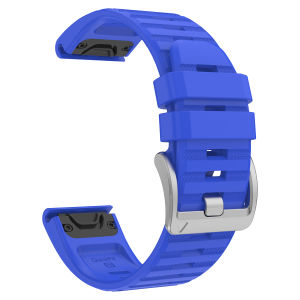 22 26MM Slicone Strap QuickFit for Garmin Fenix 6 6X PRO 7 7X Solar 5 5X 965 Fenix 8 Epix Pro Gen2 47mm 51mm Siliver Buckle Band
