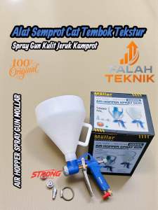 MOLLAR Spray Gun HOPPER FF02AL Cat Semen Tembok Air Cement Texture