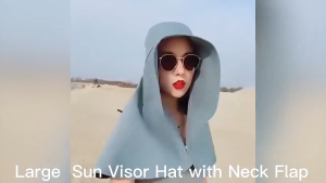 TOPI MUSLIM PELINDUNG MATAHARI SELENDANG BESAR UNTUK WANITA TOPI PINGGIRAN LEBAR TOPI UMBROH DZ