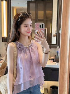 PAIBOLI | Design Sensible French Sweet Style Sleeveless Top