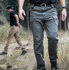 X7 \# X9 ทหารยุทธวิธีกางเกงสำหรับผู้ชายตั้งแคมป์เดินป่าตกปลาฤดูใบไม้ผลิและฤดูใบไม้ร่วงกีฬากลางแจ้งเร็วแห้งกางเกงยืด