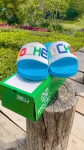 MOCHEL - Sandal Selop Pria dan Wanita MOCHEL TPR Navi Rainbow