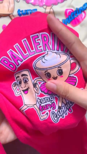 Baju Setelan Anak Motif Ballerina Lucu – Celana Pendek & Panjang Usia 2–10 Tahun Motif Terbaru