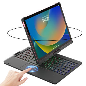 Backlit Keyboard Case with Trackpad & 360° Swivel for iPad 10th/11th Gen (A16) iPad Air 4th/5th Gen and iPad Pro 11 (All Model