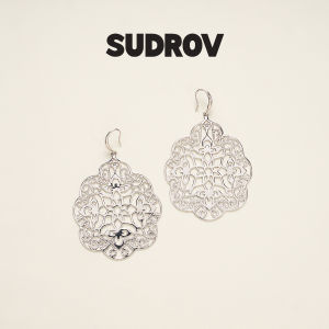 Dramatic Retro Ethnic Style Large Earrings