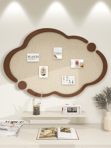 Cloud Photo Wall Felt Board Display Corkboard Decorative Creative Album Message Board Hole-Free Nursery Environment Education