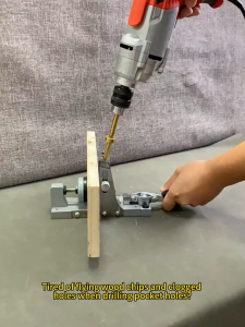 【Local shipping】DEKES 9MM Pocket Hole Locator Jig Kit Aluminum Alloy 15 Degree Angle Oblique Hole Drilling Guide Positioner