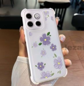 Vivo V60 V 60 V50 V 50 Lite 5G Case Vivo V40 Pro V40 Lite V30 V29 V27 Pro 5G V27e Case Clear Shock Proof Matte Soft TPU Flower Back Cover