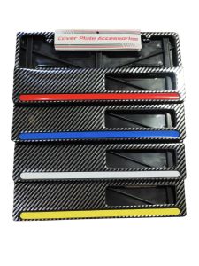 Plat Nomor Karbon List / Dudukan Plat Nomor Karbon List / Tempat plat nomor Karbon List/ bingkai Plat Nomor Karbon List Universal Semua Motor