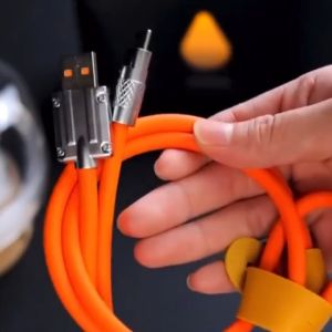 120w 4A สายชาร์จซิลิโคนเหลว ชาร์จเร็วมาก / สายชาร์จ Micro USB สายเคเบิลข้อมูล สําหรับ Android / สายUSB สังกะสี