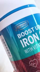 US Clinicals Iron Energy Formula 60s Womens Iron Supplement High Absorption Non-Constipating | Supports Energy & Healthy Skin | Blood Builder | Vegan 女士补铁补血