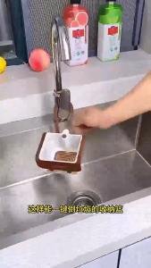 Multifunctional Detachable Sink Strainer Basket with Openable Bottom Cover Quick-Draining Fruit & Vegetable Wash Filter Rack for Kitchen Accessoriesa