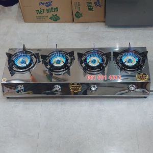 Bếp gas bò né  mỳ cay  hải sản khè 4 lò nhỏ gọn nút inox lửa to tốc độ bao nhanh