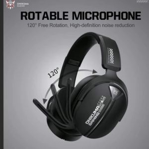 ONIKUMA | ONIKUMA Four-Mode Wireless Bluetooth Headset GT887-White Ultra-long Battery Life Ultra-Low Latency Rotatable Microphone