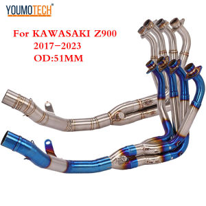 Exhaust Slip On For Kawasaki Z900 Ninja900 Motorcycle Full Exhaust Middle Pipe Connection Link Pipe Full Exhaust System Fit on 51mm Muffler Z 900 Stainless Steel Kawa Z900 - Lazada