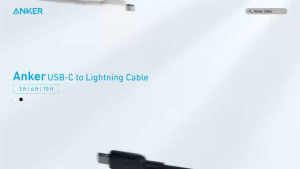 Anker Dây cáp sạc nhanh 60W truyền dữ liệu 480Mbps tương thích iPhone 7-14 độ dài 09m/18m