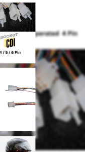 5 Terminal CDI Socket for Motorcycle 4 pin convertible