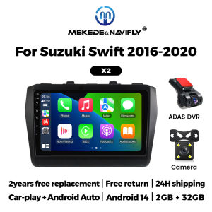 MEKEDE 2 Din Wireless CarPlay for Suzuki Swift 2016-2021 IPS Screen Car Radio GPS Autoradio Stereo Intelligent Car Audio System