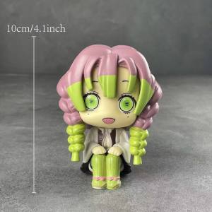10cm 4.1 inch Anime Kanroji Mitsuri Shinazugawa Sanemi Action Figures Pvc Statue Desktop Ornamen Collection Statue Model Decorat