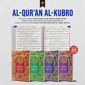 Mushaf AL QURAN AL KUBRA Per JUZ besar A4 jumbo tajwid dan terjemah waqaf ibtida - ORI PREMIUM