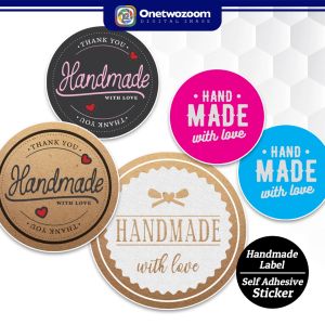 Handmade Sticker | Homemade Label | Mirrorkote Sticker | Self Adhesive Sticker