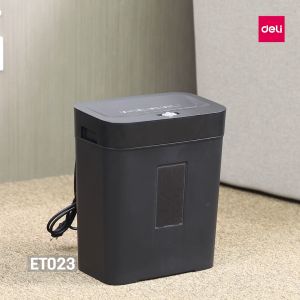 Deli 15L Auto-Feed Paper Shredder Machine Heavy Duty A4 8 Sheets 10 Minutes Black ET023