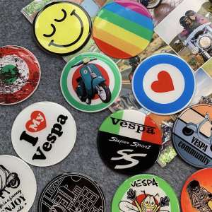   Vespa Piaggio Spring Sprint 150 Gts300 Gtv Ra แกะการปรับเปลี่ยนแม่เหล็กอ่อนสติกเกอร์รูปลอกรถจักรยานยนต์