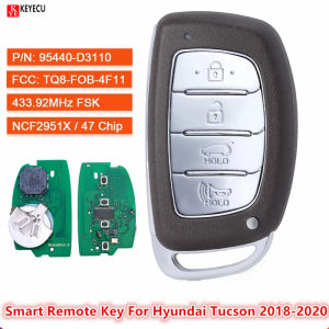 4 Buttons 433.92MHz ID47 Chip For Hyundai Tucson 2016 2017 2018 2019 2020 P/N: 95440-D3110 95440-D3100 Smart Remote Key Fob